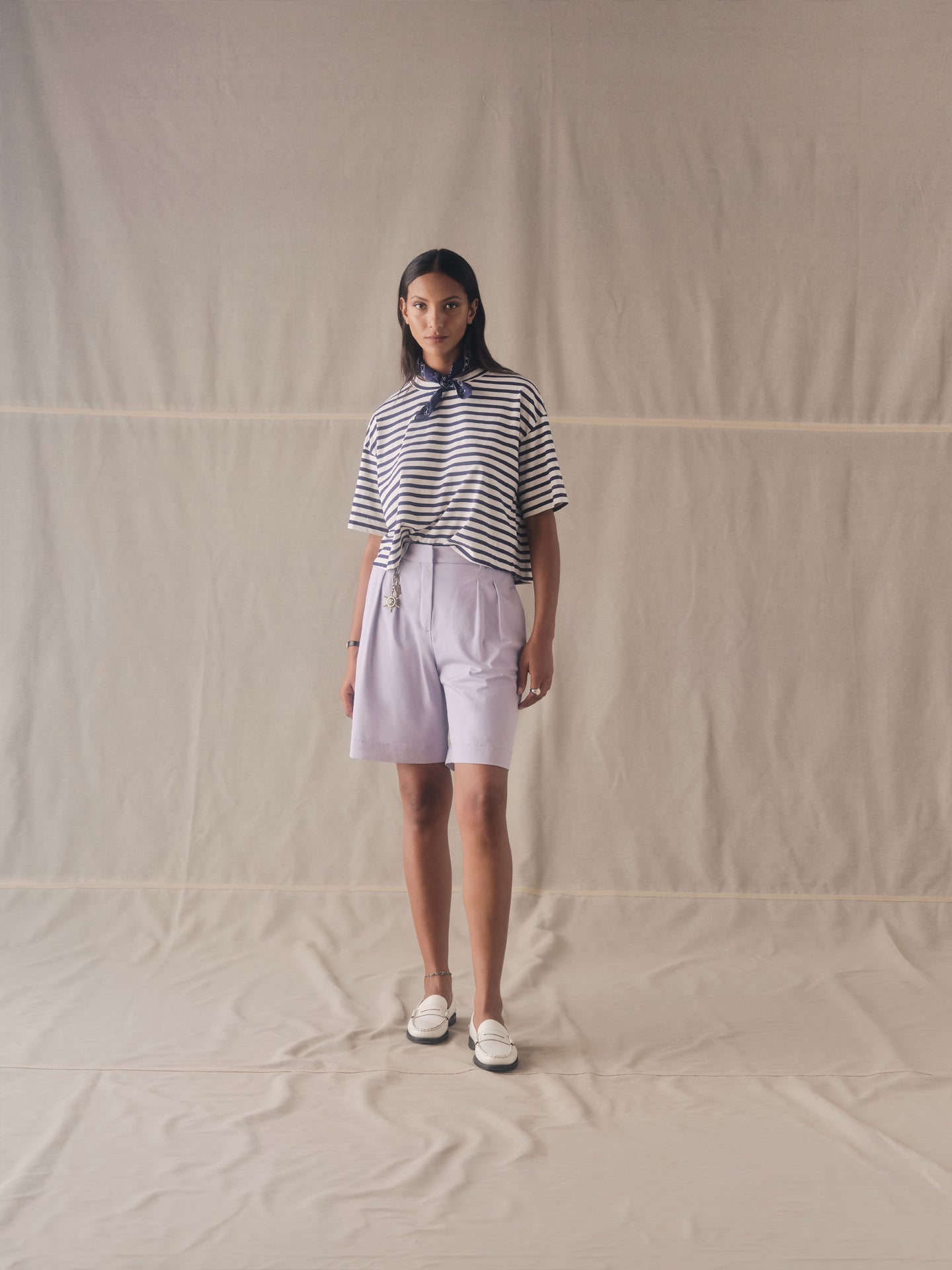 T-shirt corta Small striped