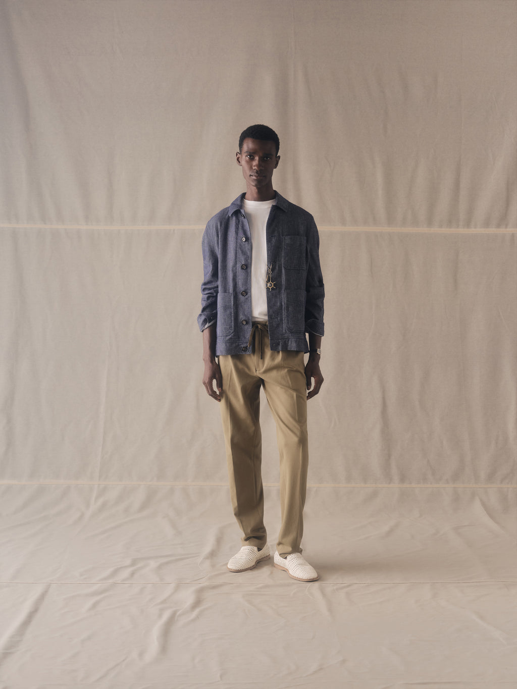Diagonal Canvas work jacket