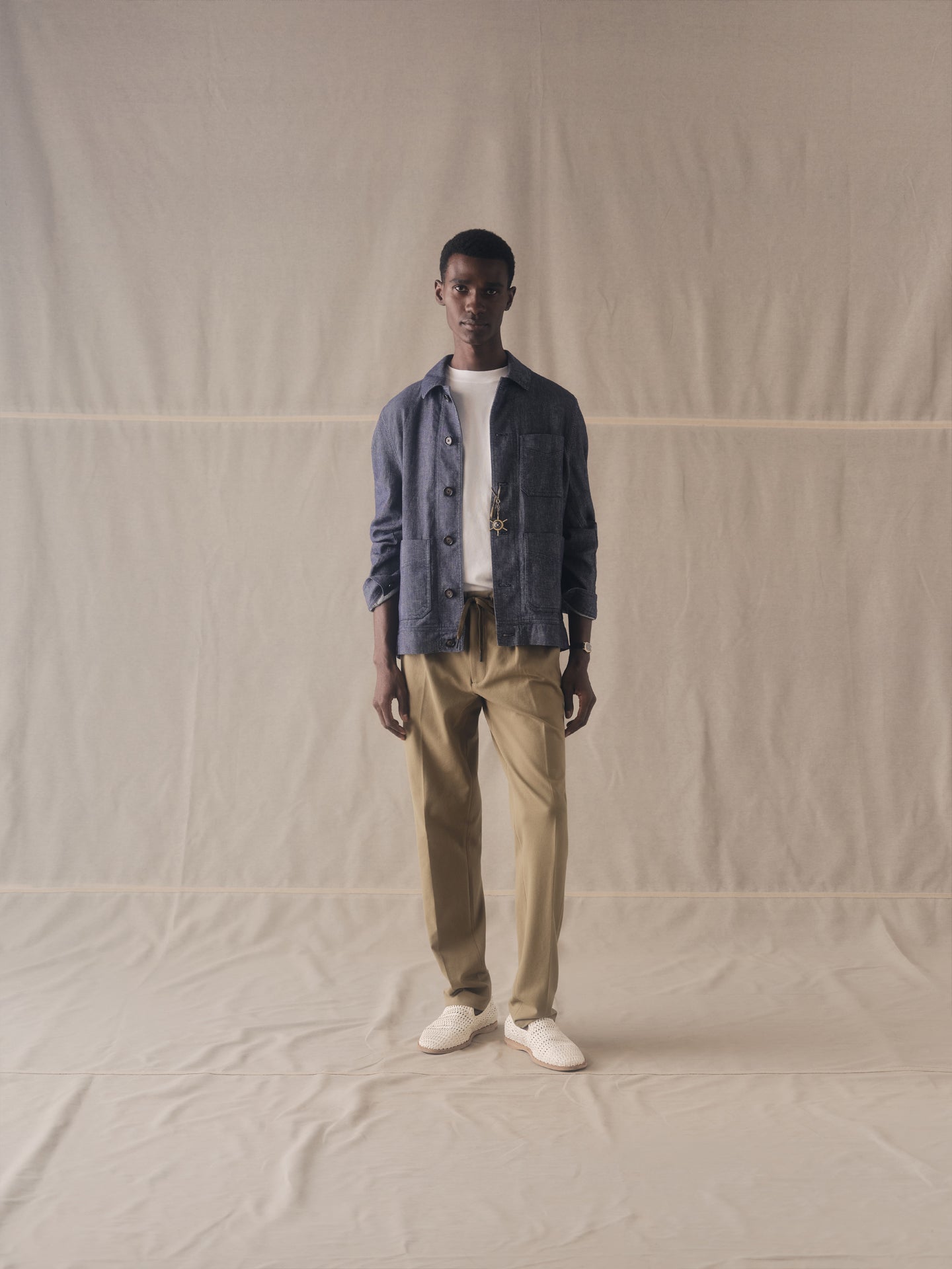 Diagonal Canvas work jacket