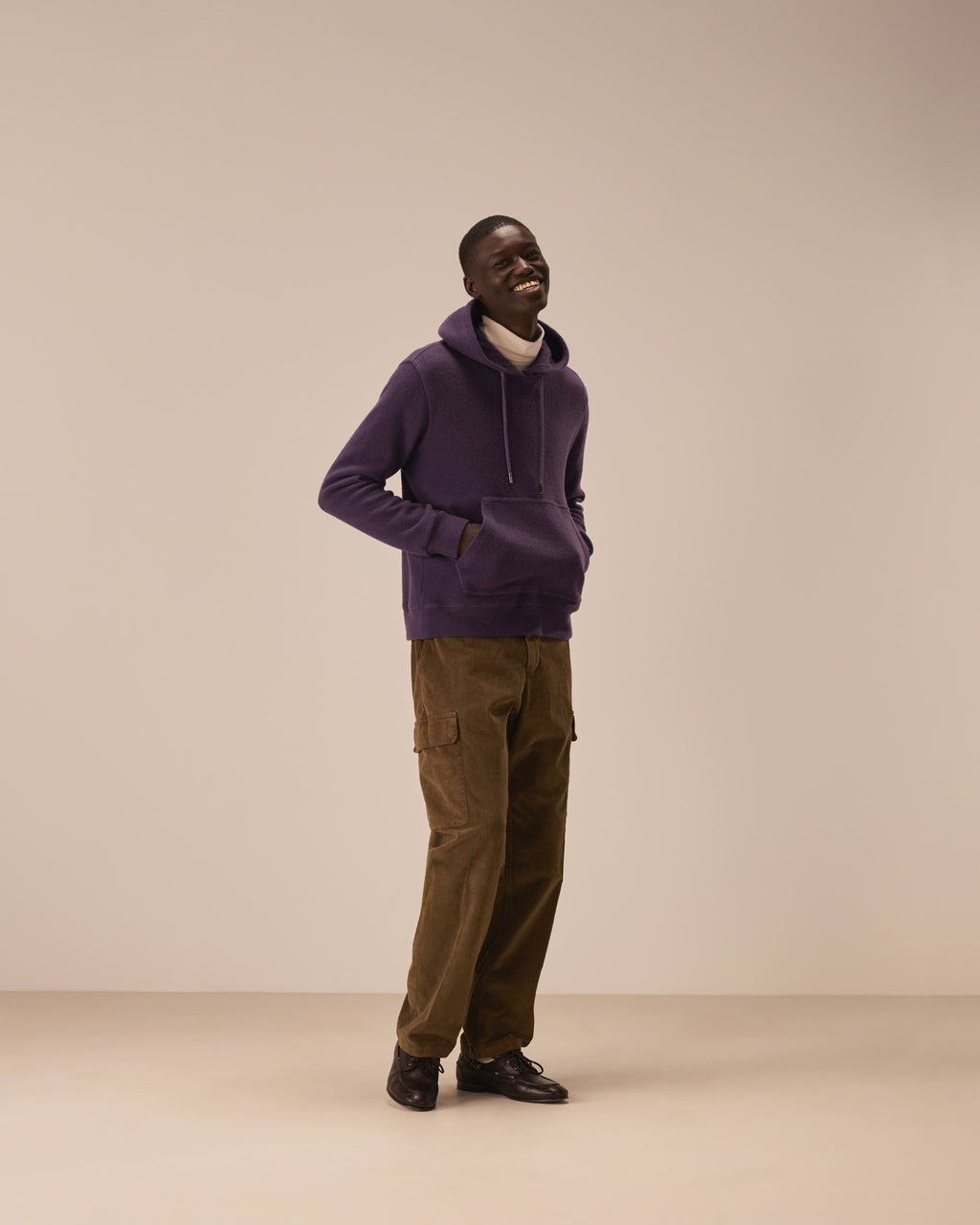 Felpa con cappuccio knit