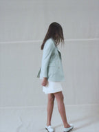 Fabric Weft double-breasted