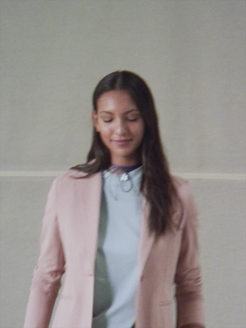 Slim long blazer