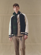 Herringbone double-breasted jacket