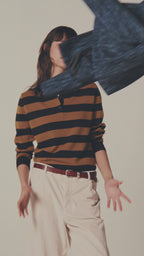 Giacca cropped chenille blu jeans