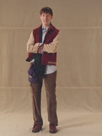 Corduroy varsity jacket