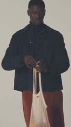 Work jackey indigo tiny corduroy
