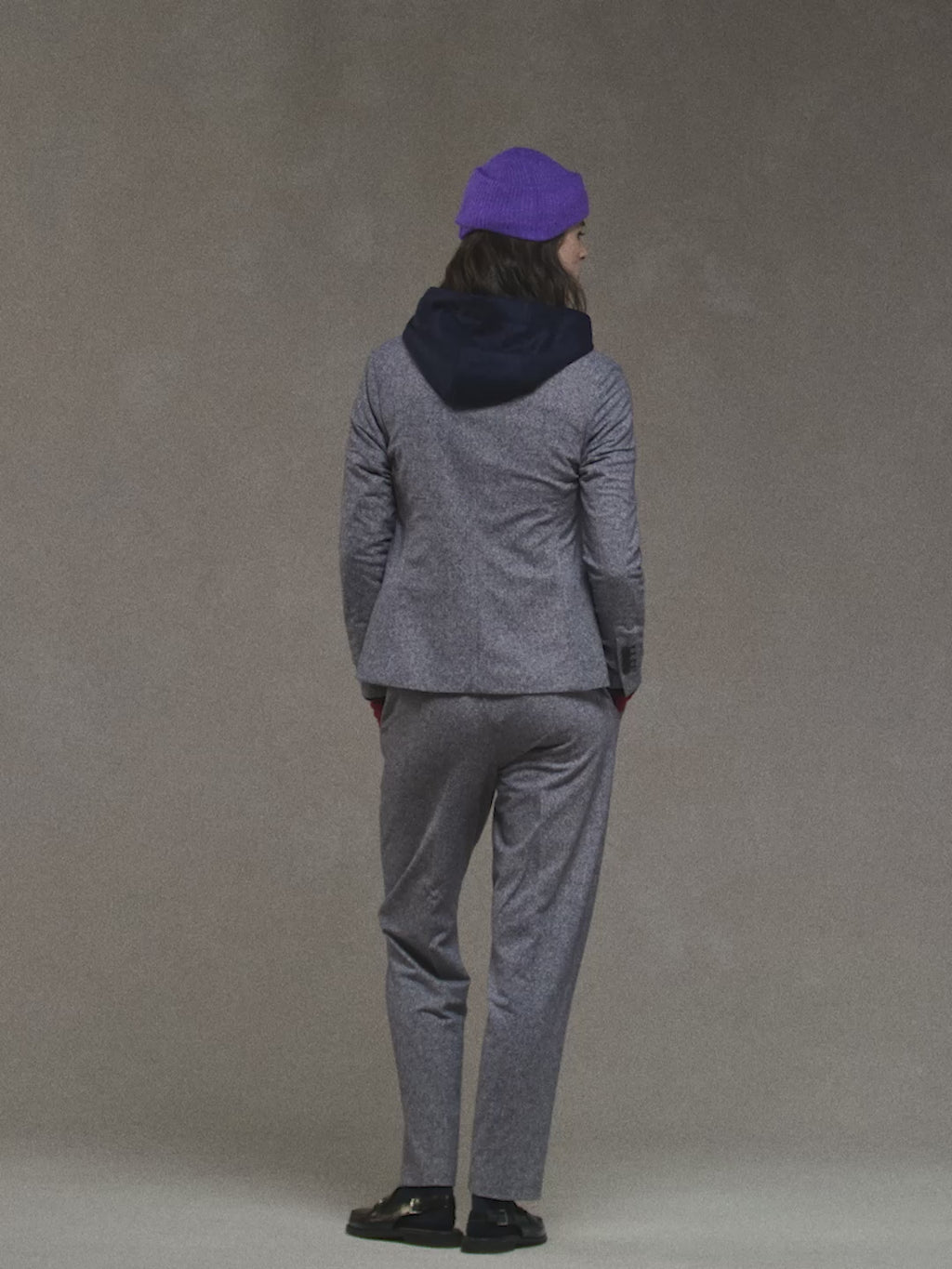 Herringbone slim fit jacket