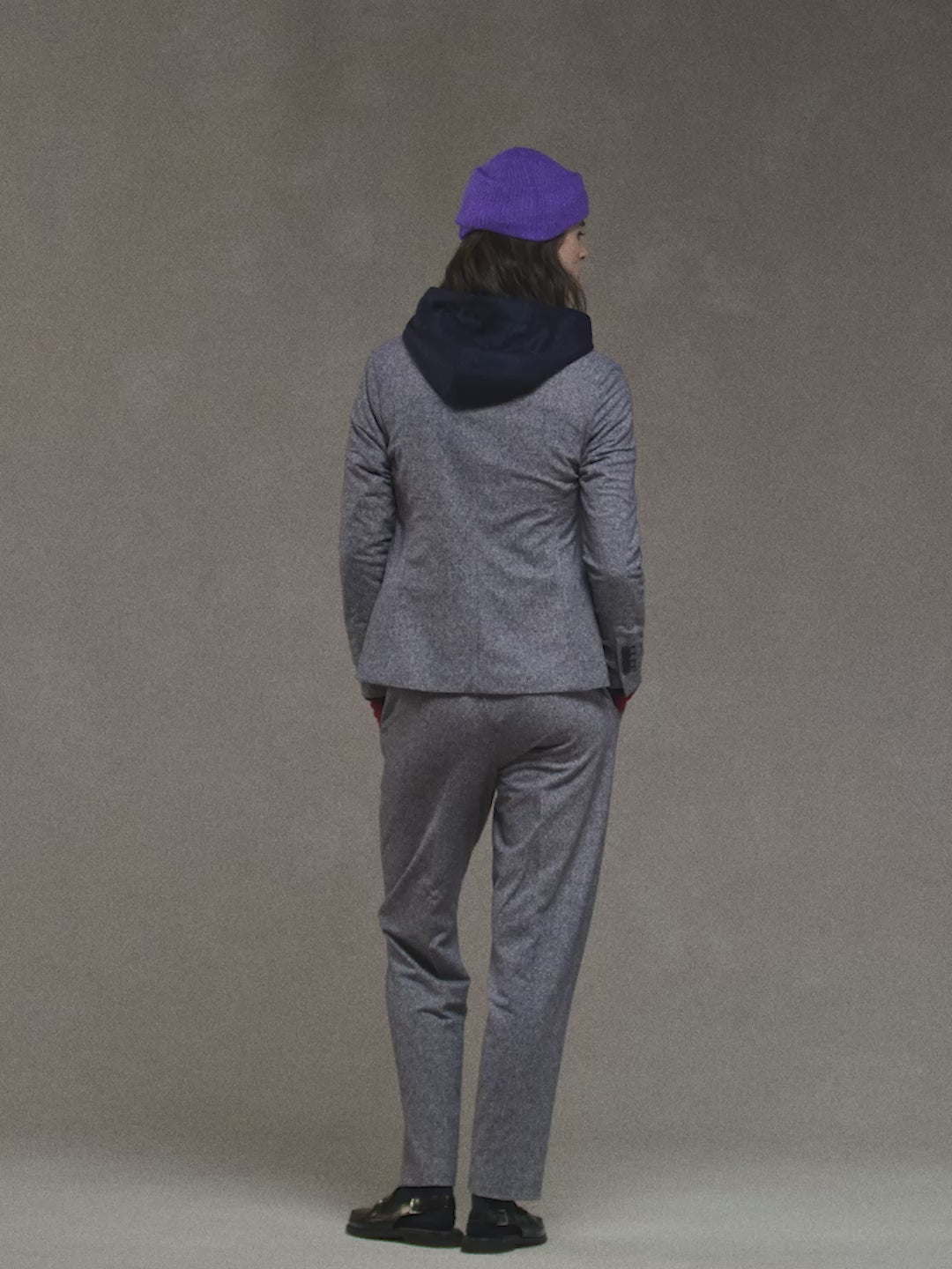 Herringbone slim fit jacket