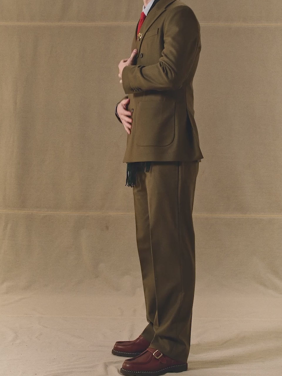 Monocrome double-breasted jacket