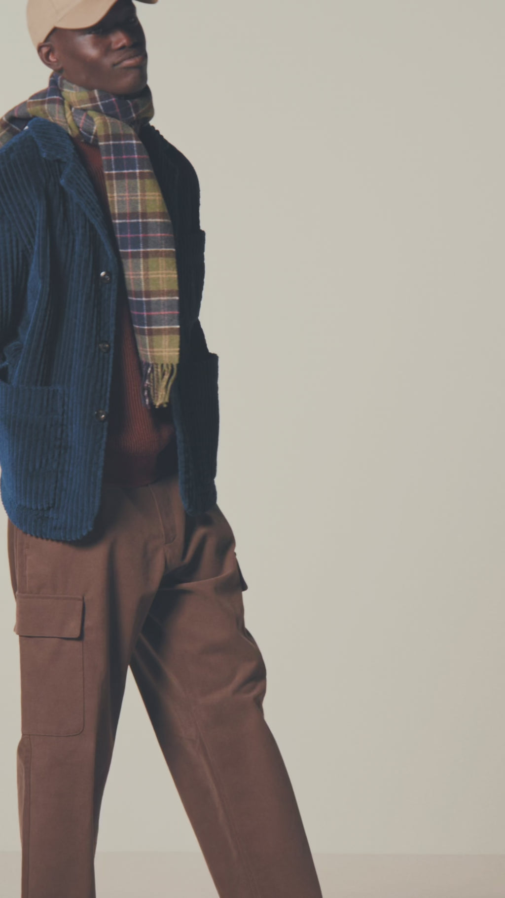 Master jacket indigo big corduroy