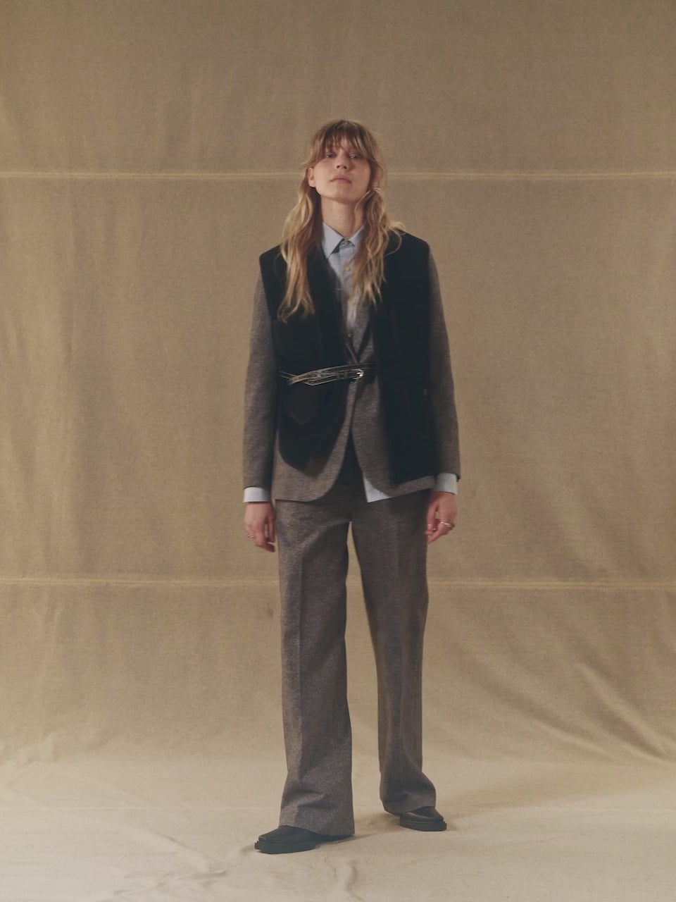 Micro Herringbone masculine trousers