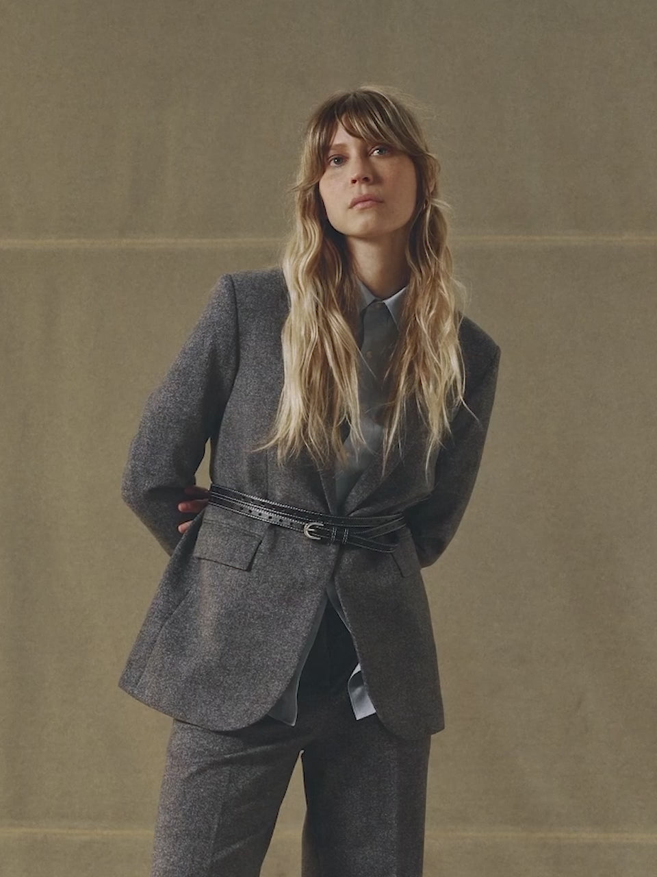 Micro Herringbone blazer