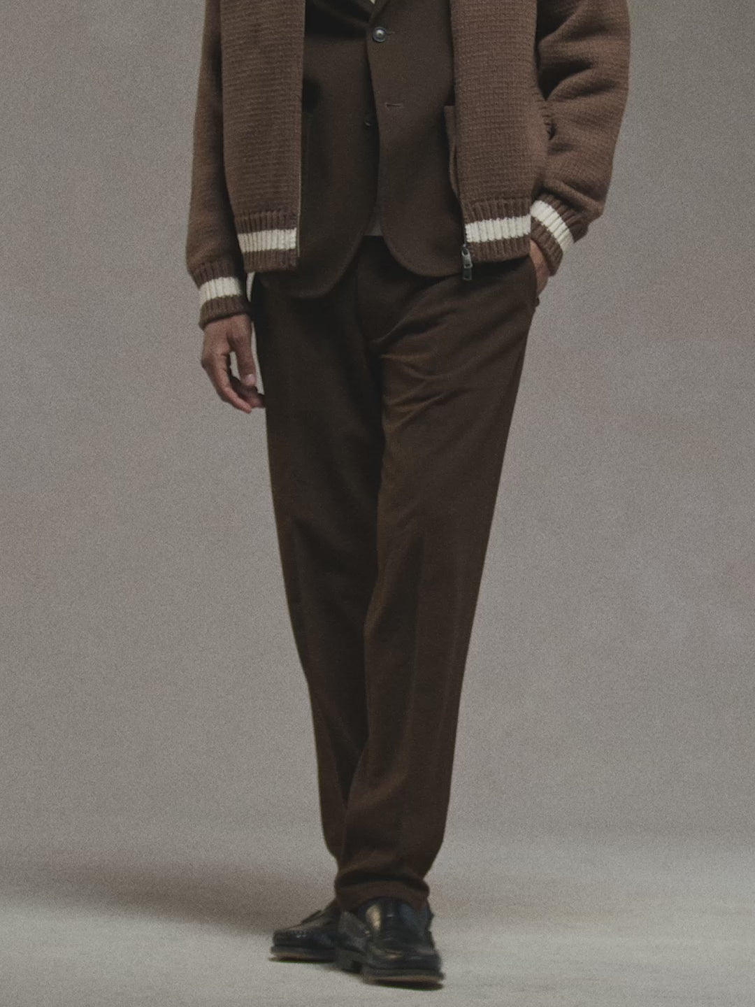 Cashmere touch basic jacket
