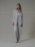 Pinstriped double-breasted