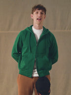 Cachemire touch full zip hoodie