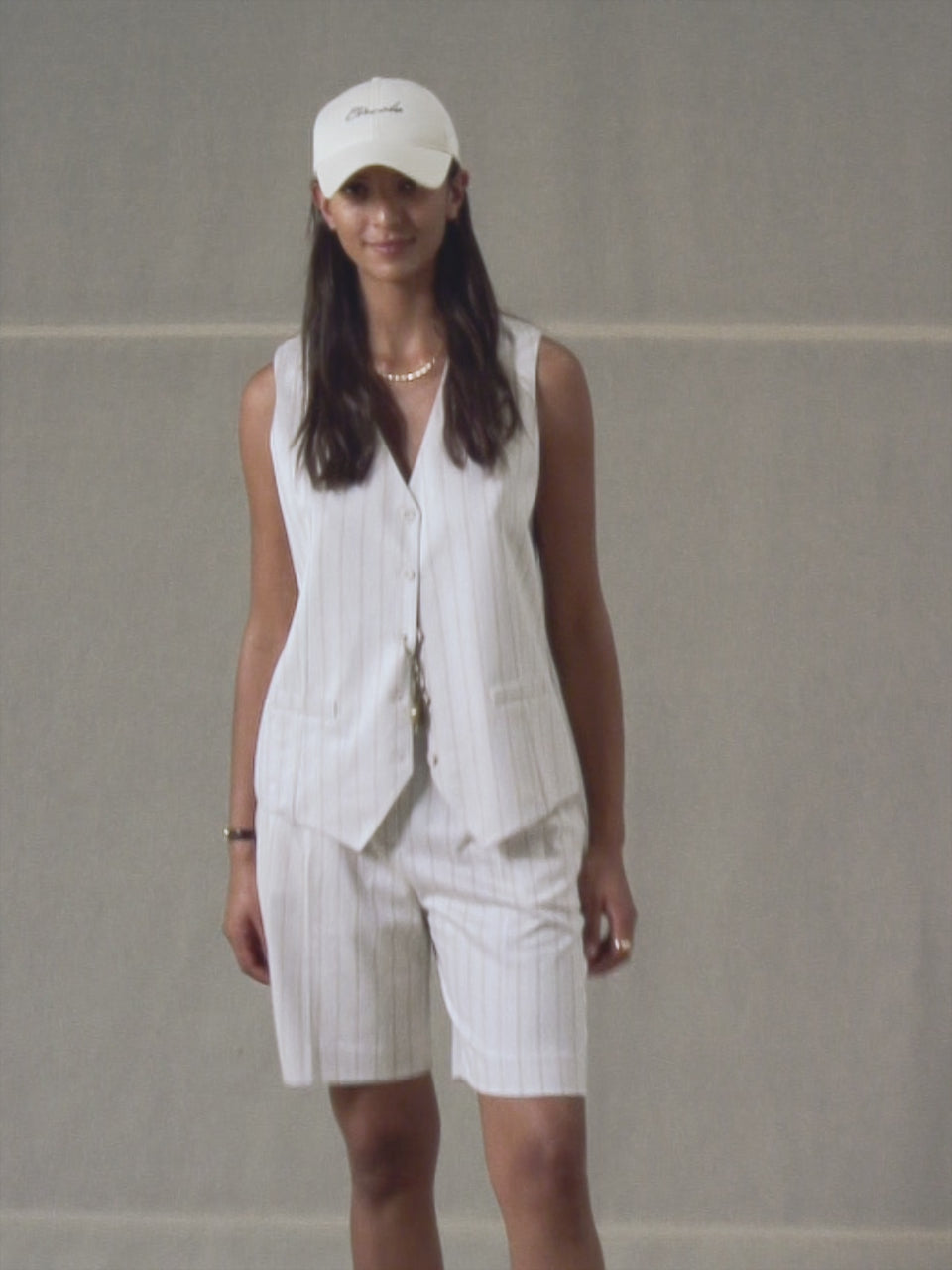 Pinstriped Vest
