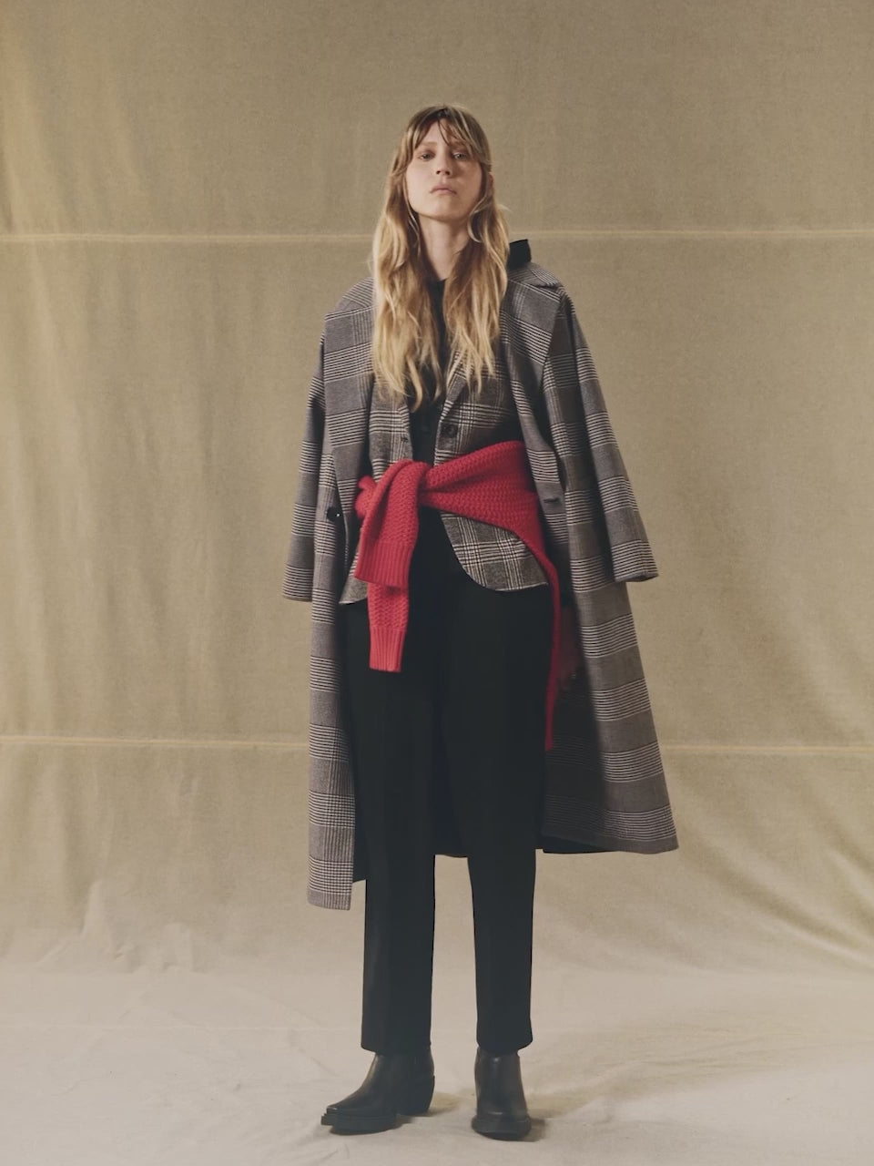 Overcheck slim long jacket