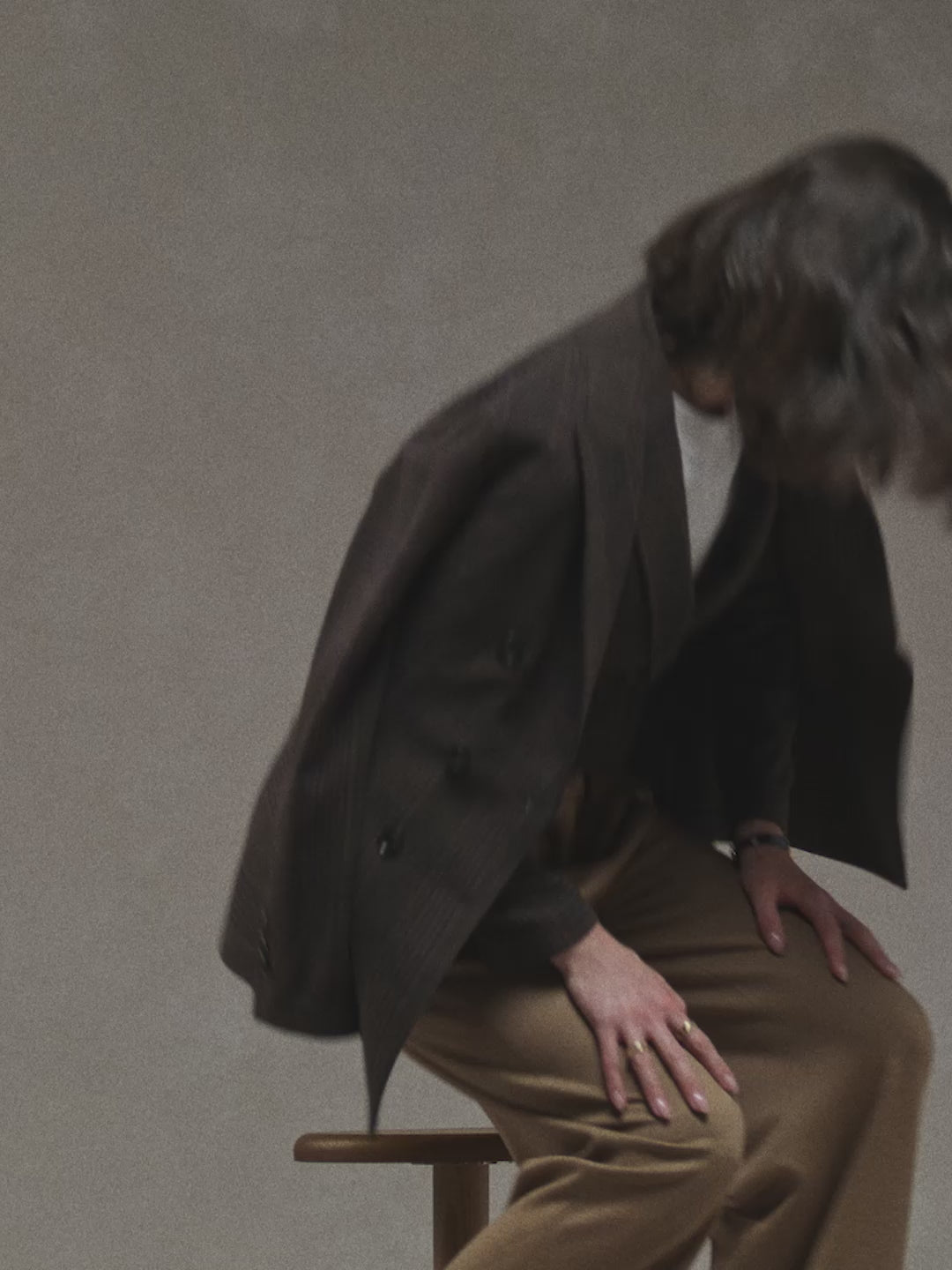 Prince Of Wales slim long jacket
