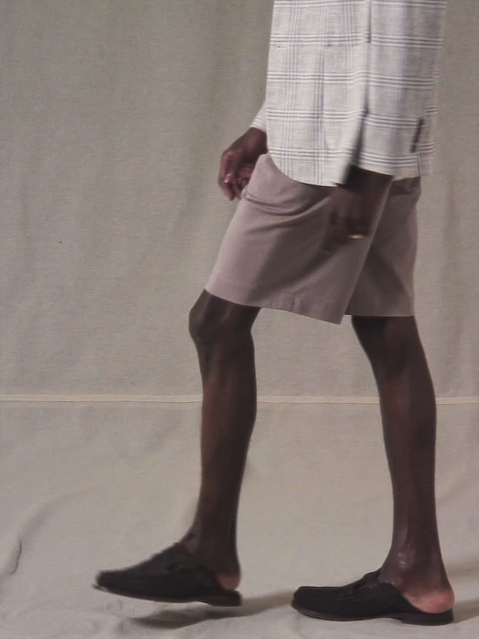 Giacca Linen Check