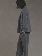 Cashmere touch double-breasted jacket