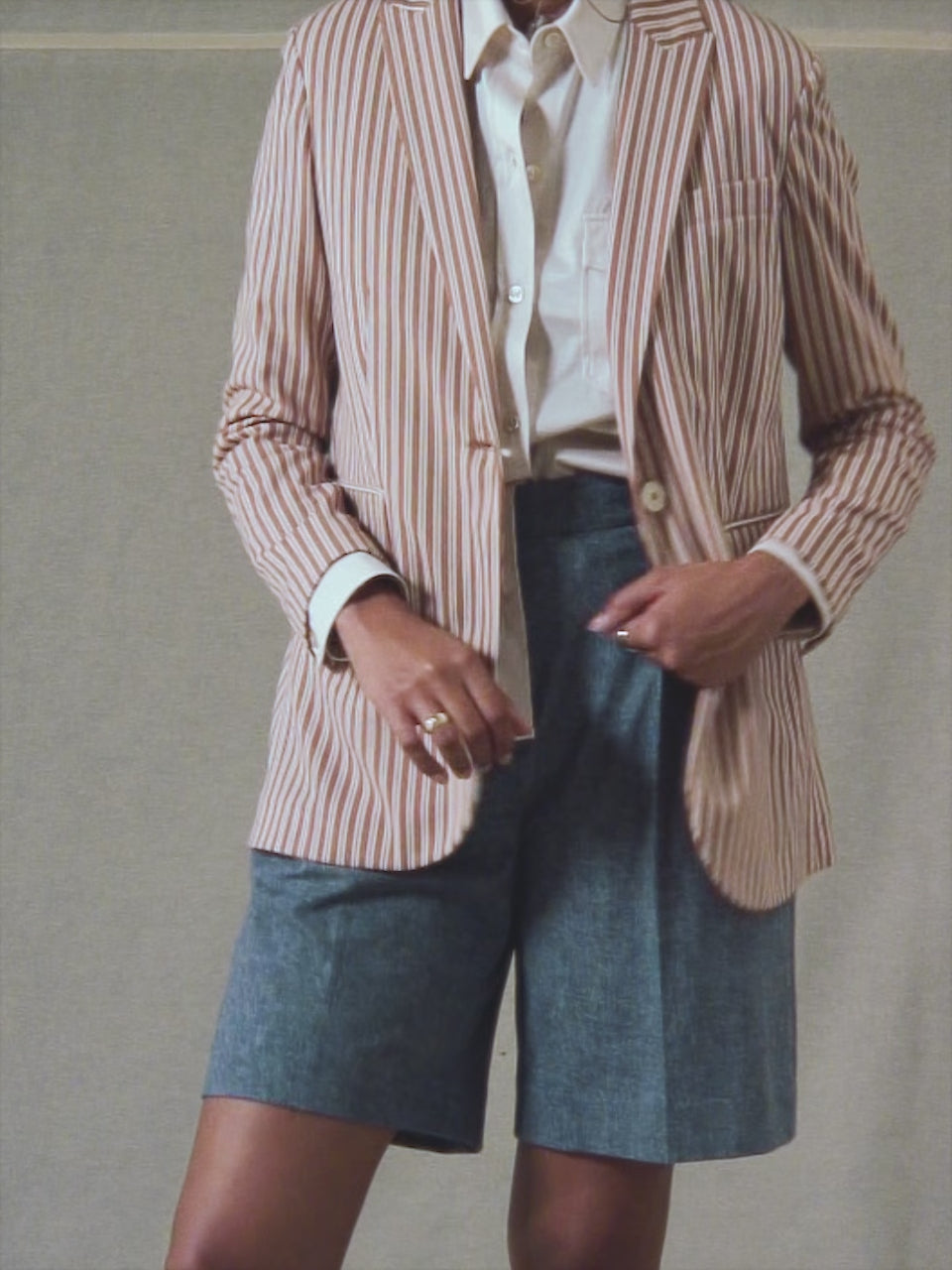 Striped blazer