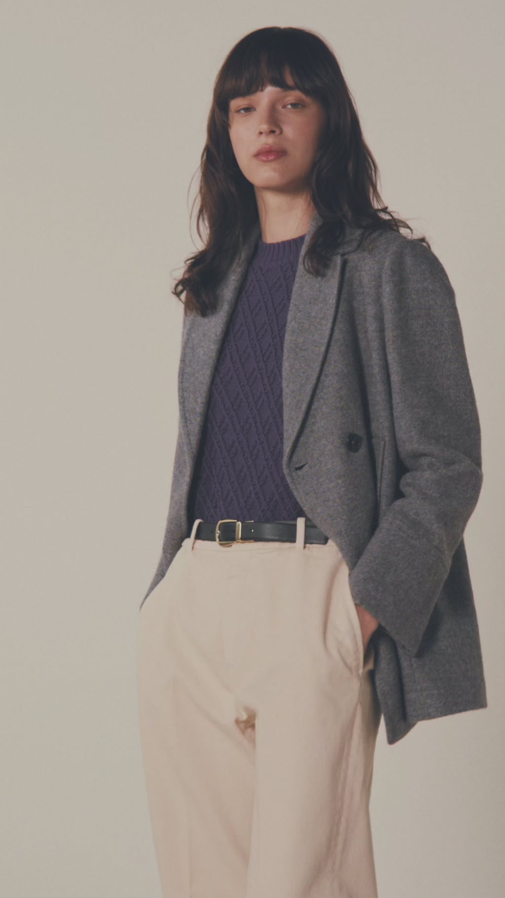 Peacoat felted wool