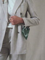 Herringbone double-breasted