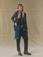 Giacca slim long Prince of Wales